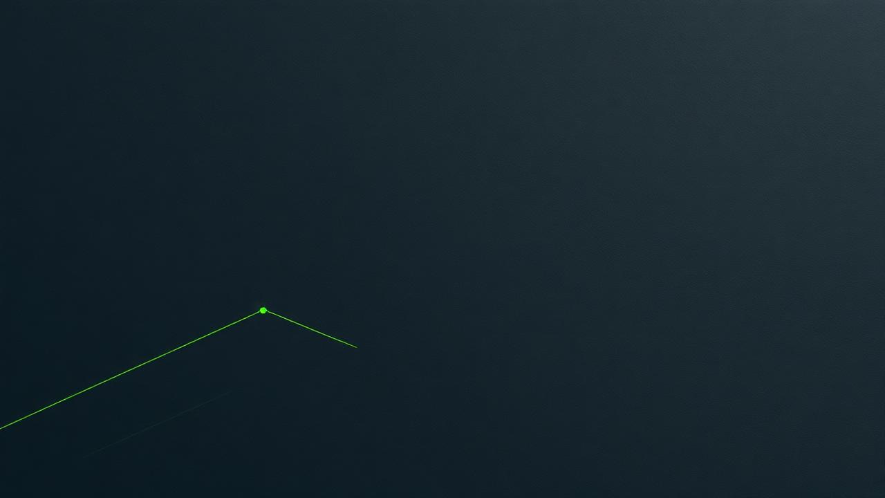 Rising line chart on a dark textured surface